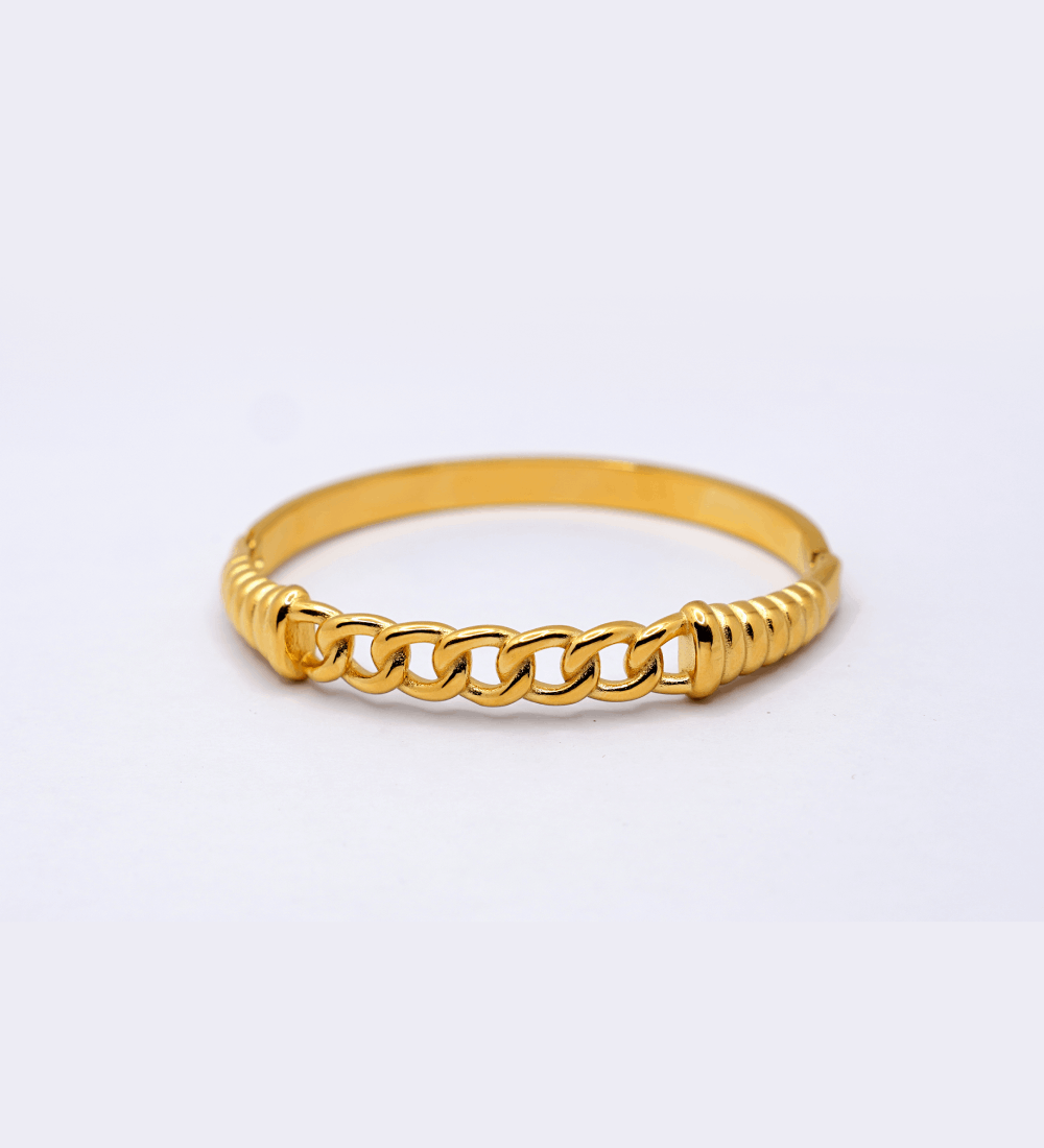 K-Ré Creations Gold-Plated Chain Link Bracelet for Women