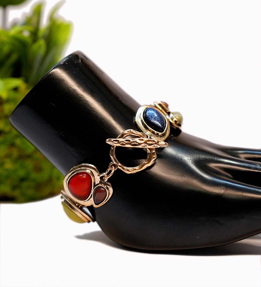 Boho Chic Gemstone Wrap Bracelet for Women