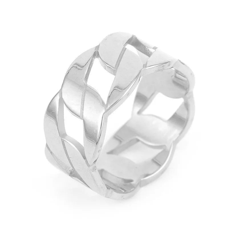 Men's Patterned Band Ring – Style 4 | Auksia