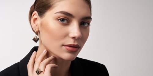 Women Wearing kre creations earrings