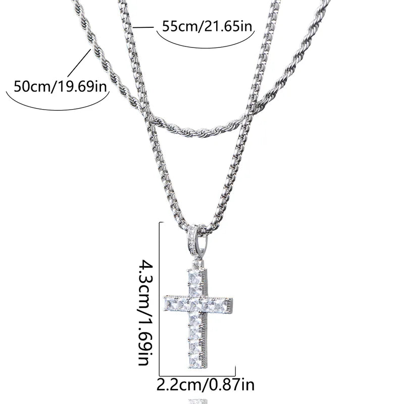 Men's Layered Pendant Necklace – Alternate Drop | Auksia