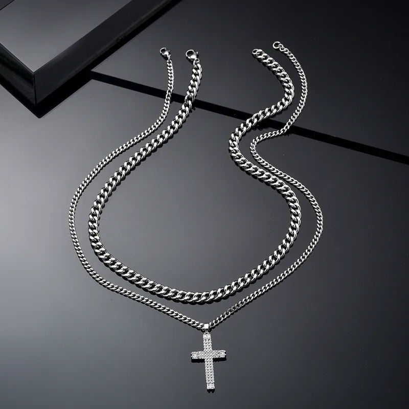 Men's Layered Pendant Necklace – Alternate Drop | Auksia