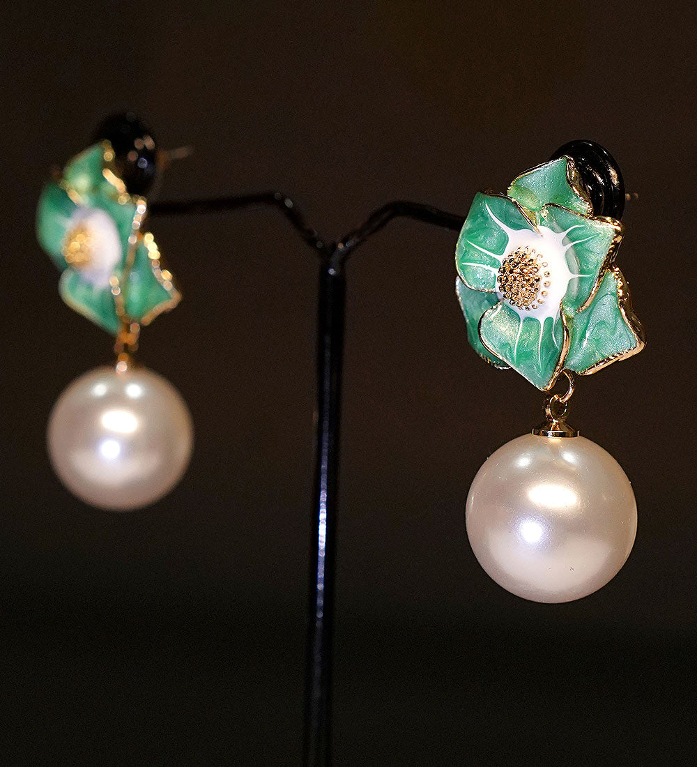 Pearl Drop Earrings for Women 