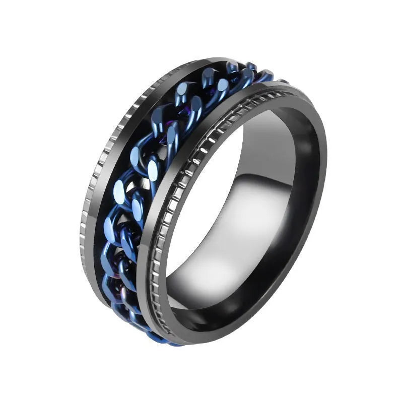 Men's Steel Ring – Polished Band | Auksia