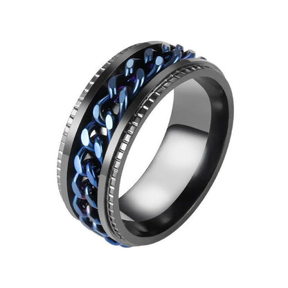Men's Steel Ring – Polished Band | Auksia