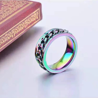 Men's Steel Ring – Polished Band | Auksia