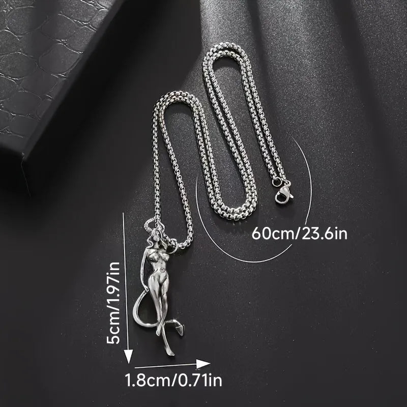 Minimal Men's Pendant Necklace – Two-Tone | Auksia