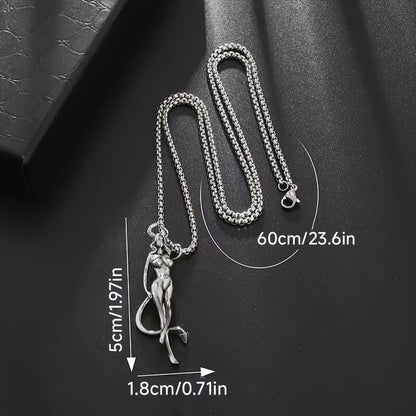 Minimal Men's Pendant Necklace – Two-Tone | Auksia