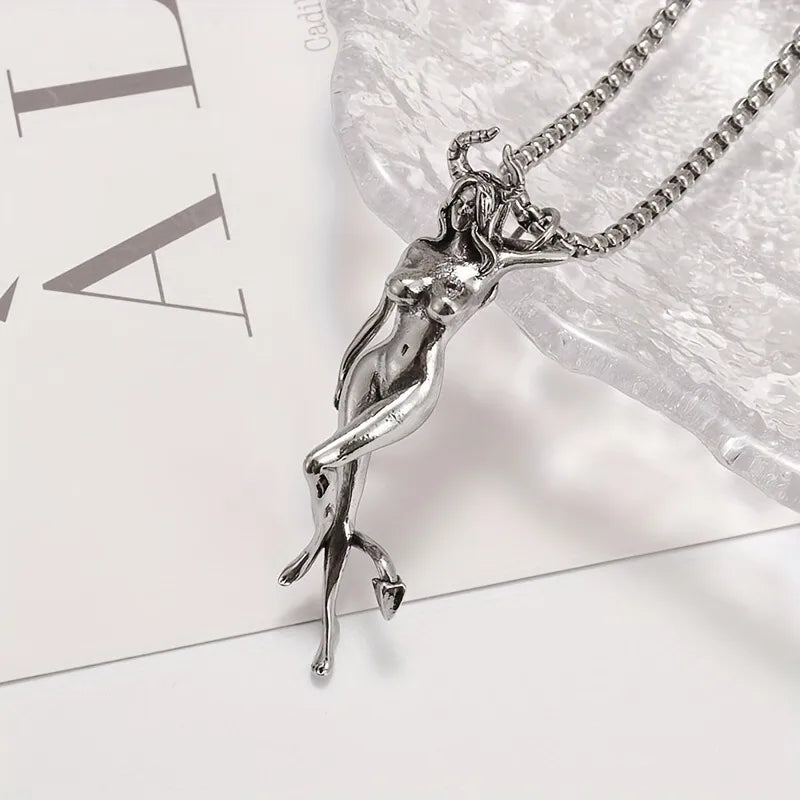 Minimal Men's Pendant Necklace – Two-Tone | Auksia