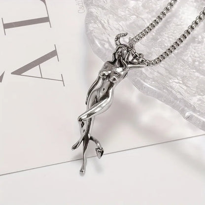 Minimal Men's Pendant Necklace – Two-Tone | Auksia