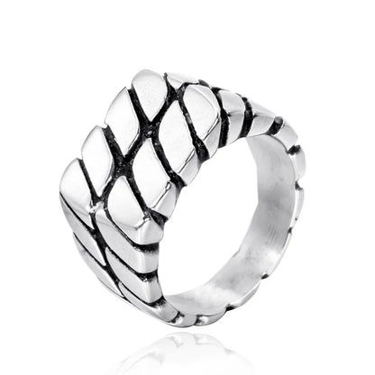 Premium Men's Statement Ring – Brushed Finish | Auksia