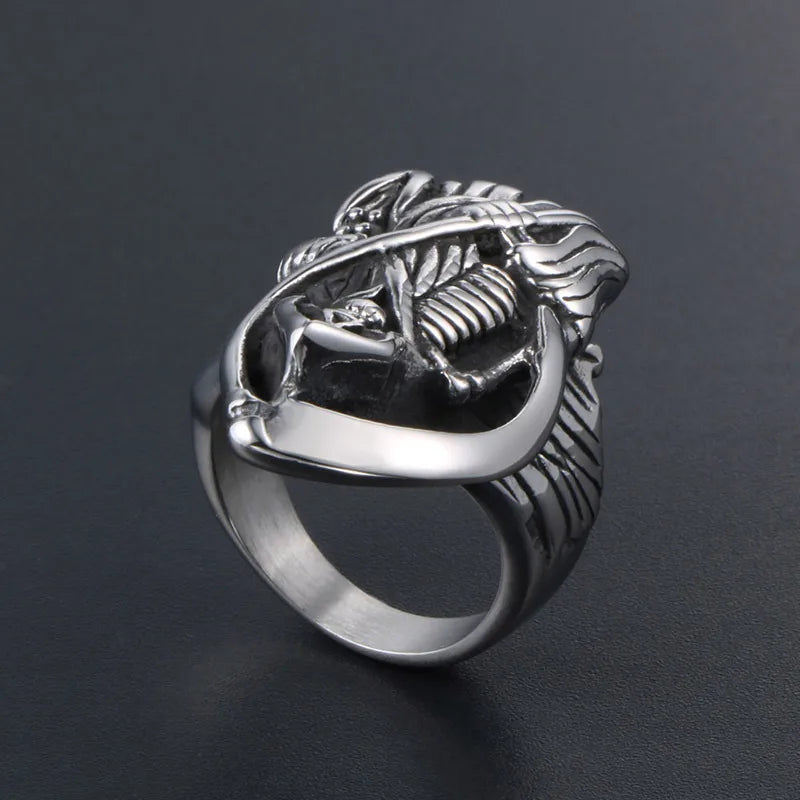 Men's Premium Statement Ring – Heavy Steel | Auksia