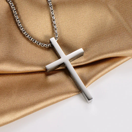 Premium Men's Pendant Necklace – Polished Steel | Auksia