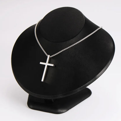 Premium Men's Pendant Necklace – Polished Steel | Auksia