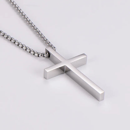 Premium Men's Pendant Necklace – Polished Steel | Auksia