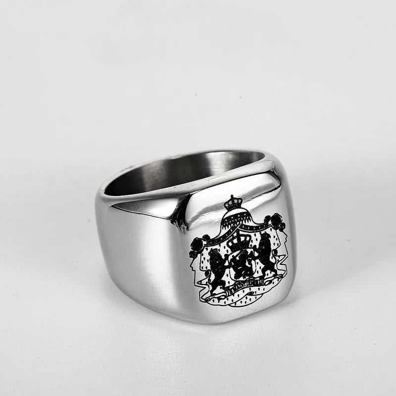 Men's Wide Band Ring – Modern Finish | Auksia