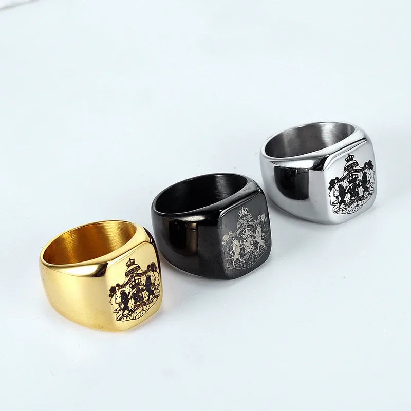 Men's Wide Band Ring – Modern Finish | Auksia