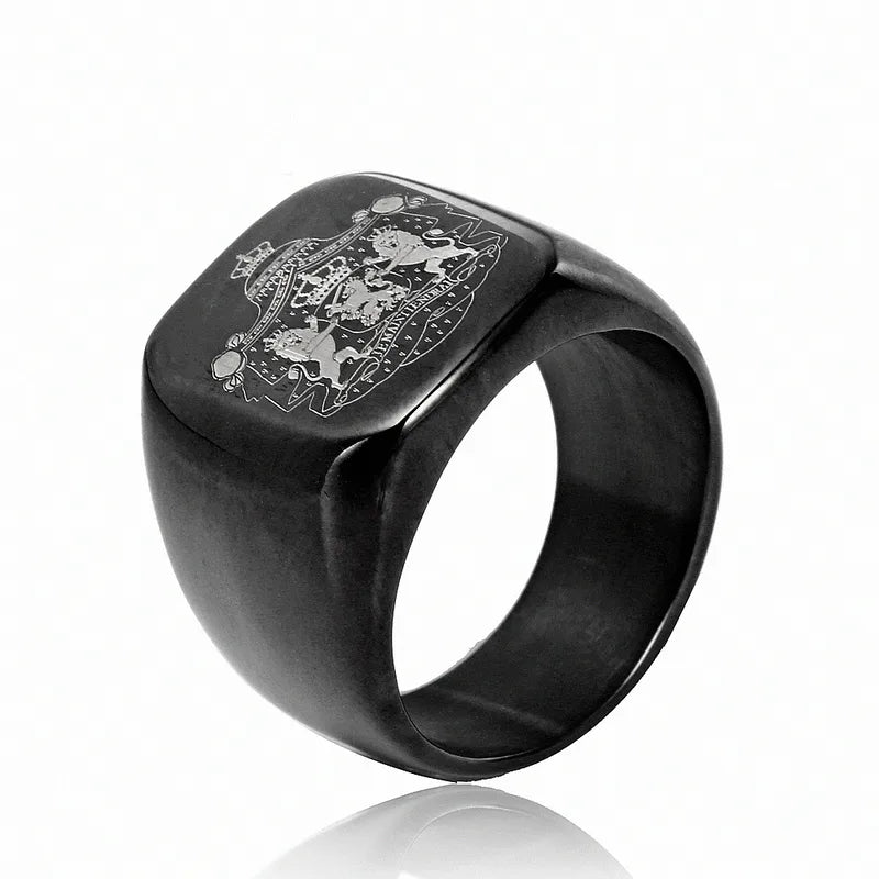 Men's Wide Band Ring – Modern Finish | Auksia