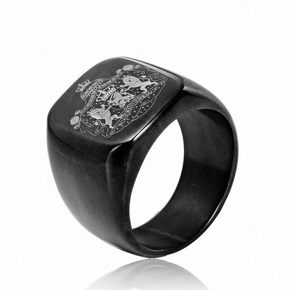 Men's Wide Band Ring – Modern Finish | Auksia