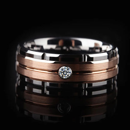 Men's Heavy Band Ring – Brushed Statement | Auksia