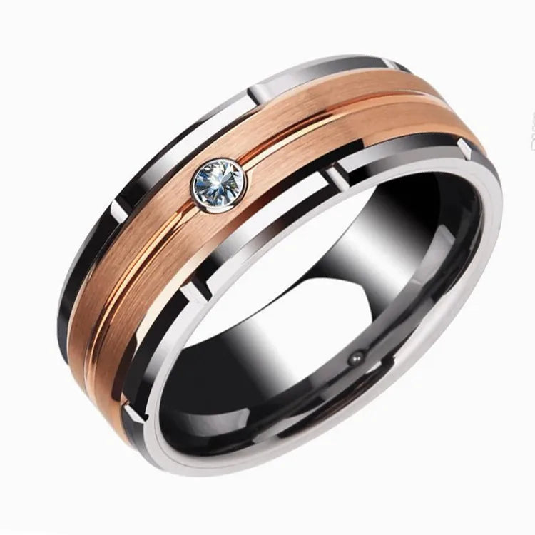Men's Heavy Band Ring – Brushed Statement | Auksia