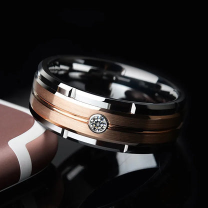 Men's Heavy Band Ring – Brushed Statement | Auksia