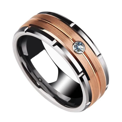 Men's Heavy Band Ring – Brushed Statement | Auksia
