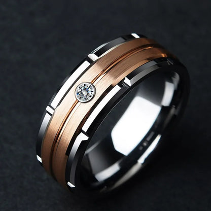 Men's Heavy Band Ring – Brushed Statement | Auksia