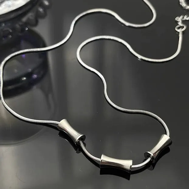 Minimal Men's Pendant Necklace – Steel Chain | Auksia