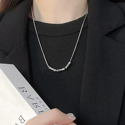 Minimal Men's Pendant Necklace – Steel Chain | Auksia