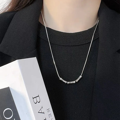 Minimal Men's Pendant Necklace – Steel Chain | Auksia