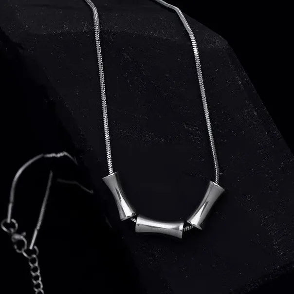 Minimal Men's Pendant Necklace – Steel Chain | Auksia