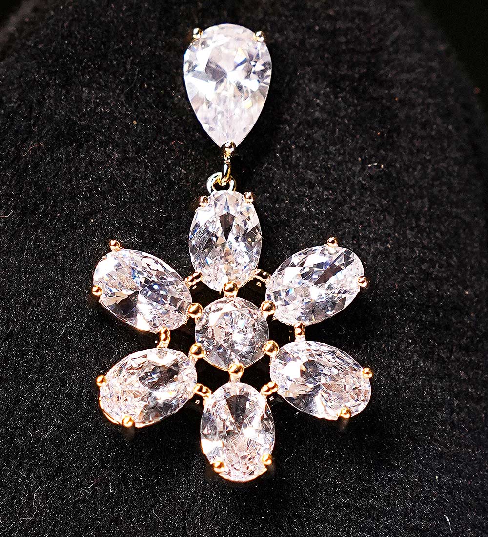 Elegant Crystal Drop Earrings for girls