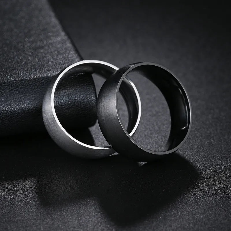 1 Piece Simple Style Geometric Stainless Steel Plating Men S Rings