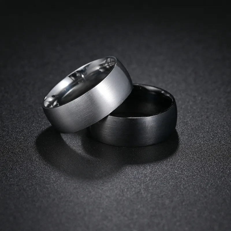 1 Piece Simple Style Geometric Stainless Steel Plating Men S Rings