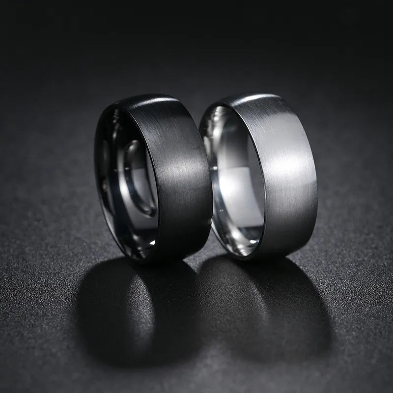 1 Piece Simple Style Geometric Stainless Steel Plating Men S Rings