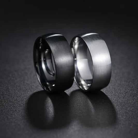 1 Piece Simple Style Geometric Stainless Steel Plating Men S Rings