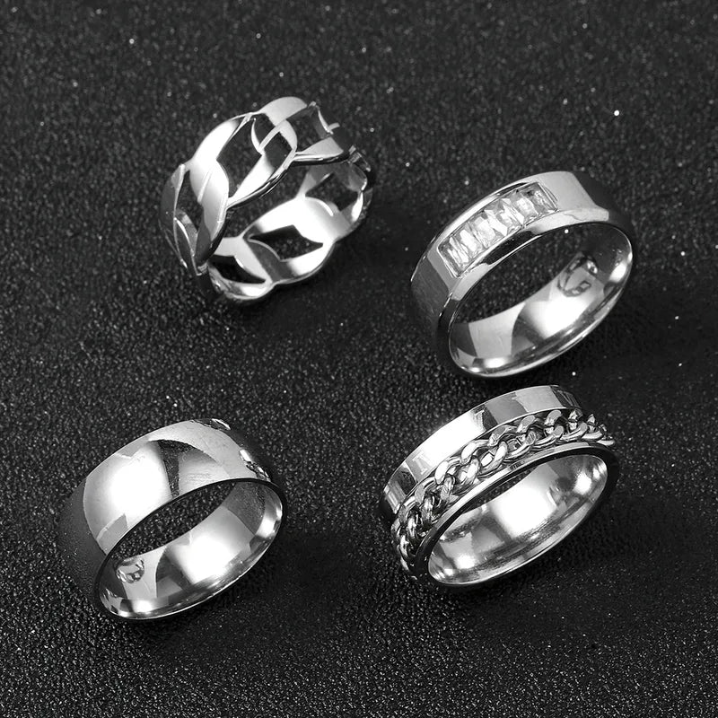 Men's Patterned Band Ring – Style 4 | Auksia
