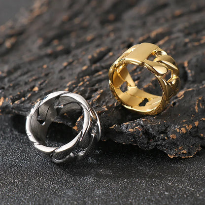Men's Patterned Band Ring – Style 2 | Auksia