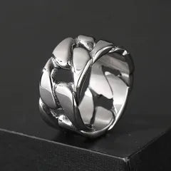 Men's Patterned Band Ring – Style 2 | Auksia