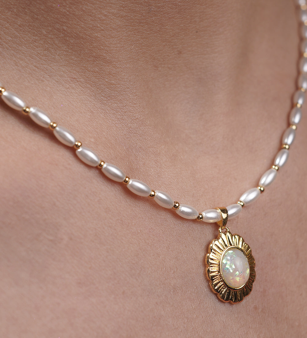 Ethnic Touch Beaded Necklace for women