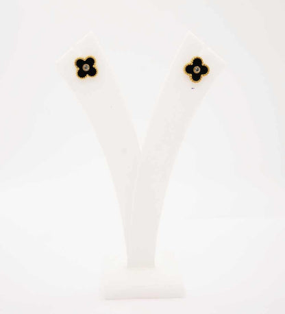 Black Clover Earring Set for women 