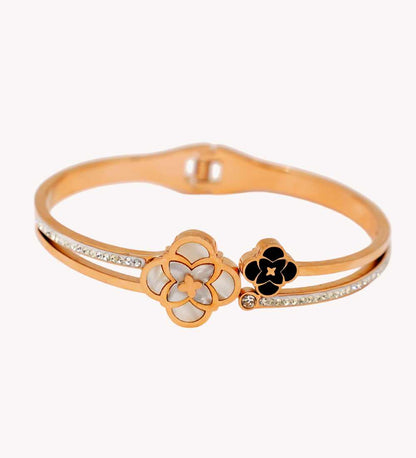 Rose Gold Clover Bracelet for Women