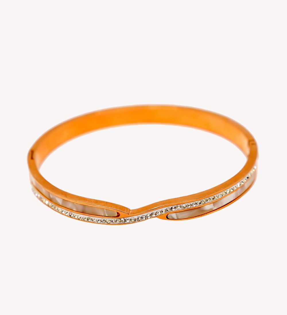 Elegant Rose Gold Bangle for Girls