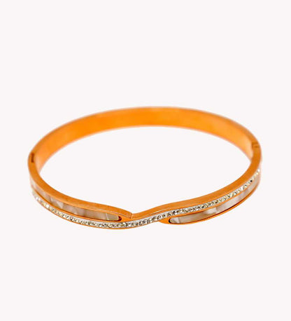 Elegant Rose Gold Bangle for Girls