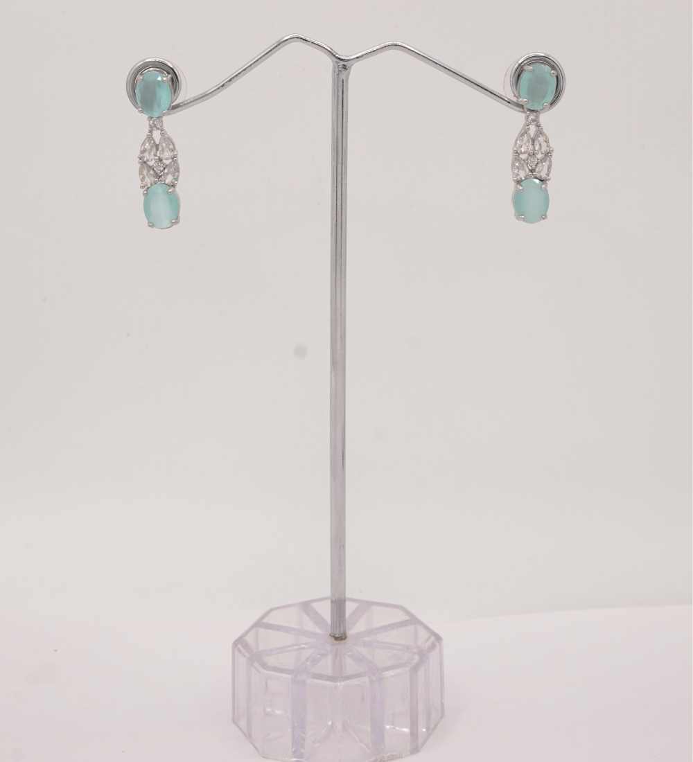 Blue Gemstone Earrings for women 