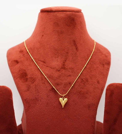 Gold Plated Heart Necklace for girls