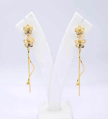 Artificial Flower Dangle Earrings for women 